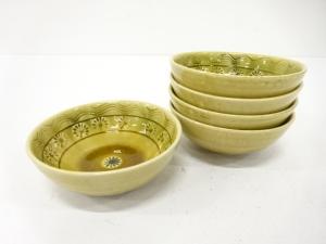 作家物　印華文　小皿　5客揃